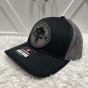 TRUMP 2024 Laser Engraved Richardson 112 Trucker Hat.